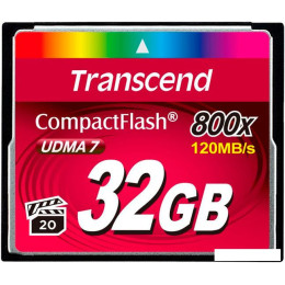 Карта памяти Transcend 800x CompactFlash Premium 32GB (TS32GCF800)