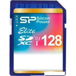Карта памяти Silicon-Power SDXC Elite UHS-1 (Class 10) 128 GB (SP128GBSDXAU1V10)