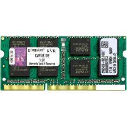 Оперативная память Kingston ValueRAM 8GB DDR3 SO-DIMM PC3-12800 (KVR16S11/8)