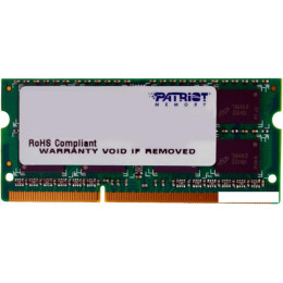 Оперативная память Patriot Signature 4GB DDR3 SO-DIMM PC3-10600 (PSD34G13332S)