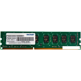 Оперативная память Patriot Signature 4GB DDR3 PC3-12800 (PSD34G160081)