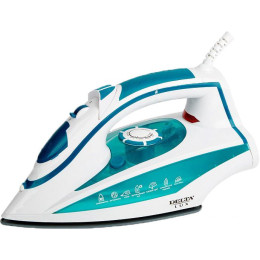 Утюг Delta Lux DL-352 (белый/бирюзовый)