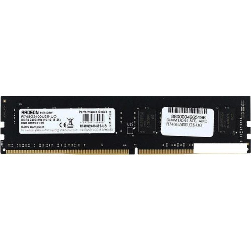 Оперативная память AMD Entertainment 8GB DDR4 PC4-19200 R748G2400U2S-UO