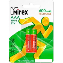 Аккумуляторы Mirex AAA 600mAh 2 шт HR03-06-E2