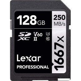Карта памяти Lexar LSD128CB1667 SDXC 128GB