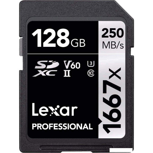 Карта памяти Lexar LSD128CB1667 SDXC 128GB
