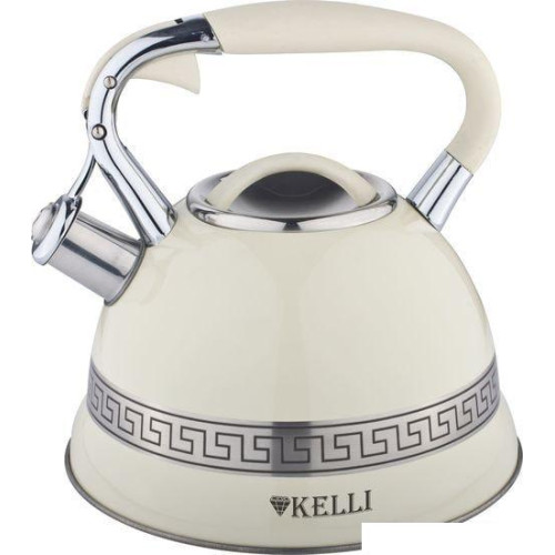 Чайник со свистком KELLI KL-4506 (бежевый)