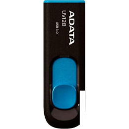 USB Flash A-Data DashDrive UV128 Black/Blue 64GB (AUV128-64G-RBE)