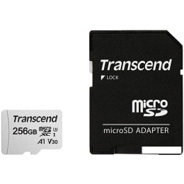 Карта памяти Transcend 300S 256GB (с адаптером)