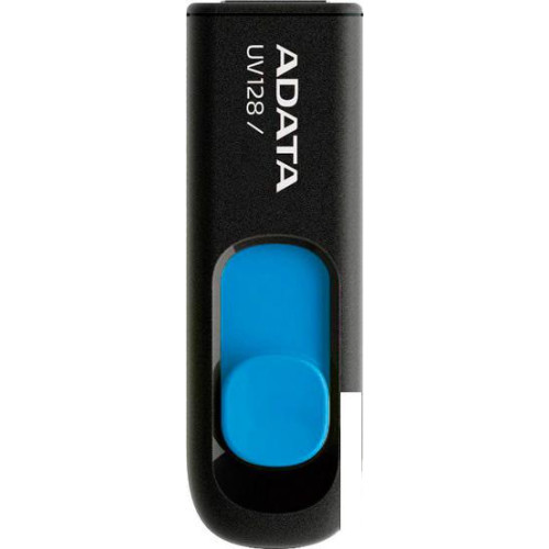 USB Flash A-Data DashDrive UV128 Black/Blue 128GB (AUV128-128G-RBE)