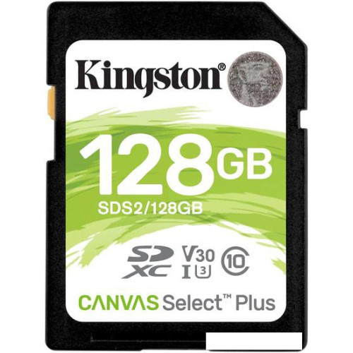 Карта памяти Kingston Canvas Select Plus SDXC 128GB