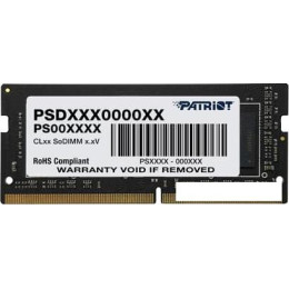 Оперативная память Patriot 8GB DDR4 SODIMM PC4-21300 PSD48G266682S