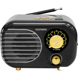 Радиоприемник TELEFUNKEN TF-1682UB (черный/золотистый)