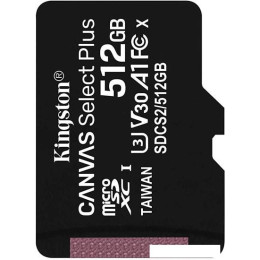 Карта памяти Kingston Canvas Select Plus microSDXC 512GB