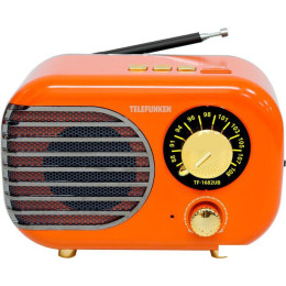 Радиоприемник TELEFUNKEN TF-1682UB (оранжевый/золотистый)