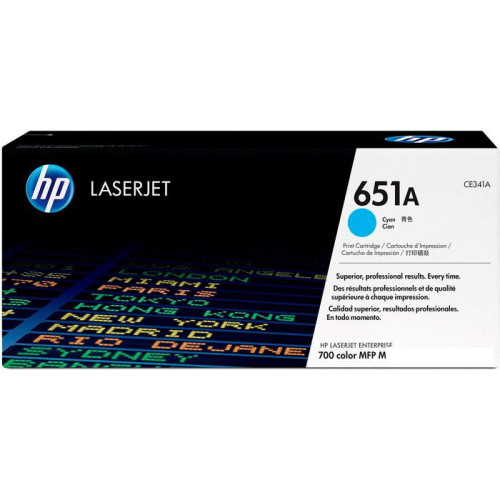 Тонер-картридж HP LaserJet 651A (CE341A)