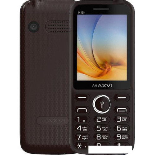 Мобильный телефон Maxvi K15n (коричневый)