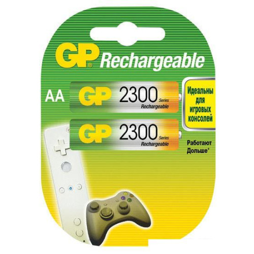 Аккумуляторы GP AA 2300mAh 2 шт.